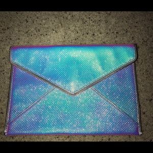 Iridescent Rebecca Minkoff clutch